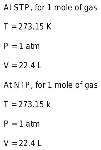 Define STP and NTP Chemistry Q&A .